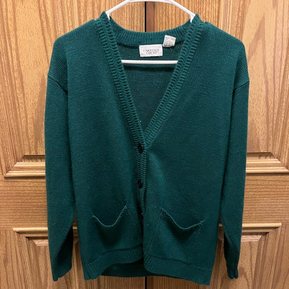 Vintage carriage court cardigan